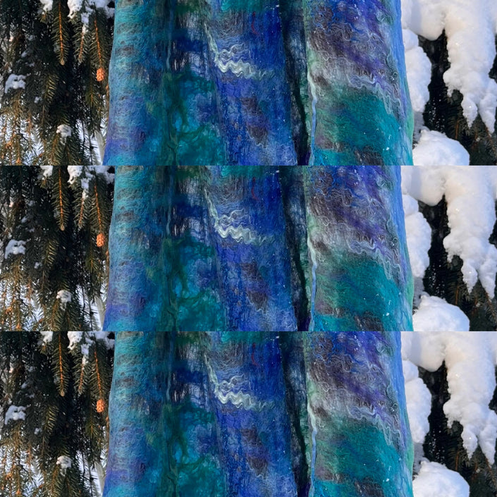 Nuno Felted Scarf Needle Felting Workshop