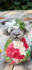 Needle Felted Sheep Ornament