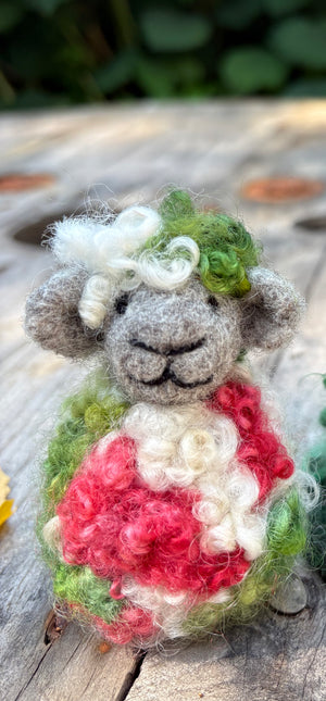 Needle Felted Sheep Ornament