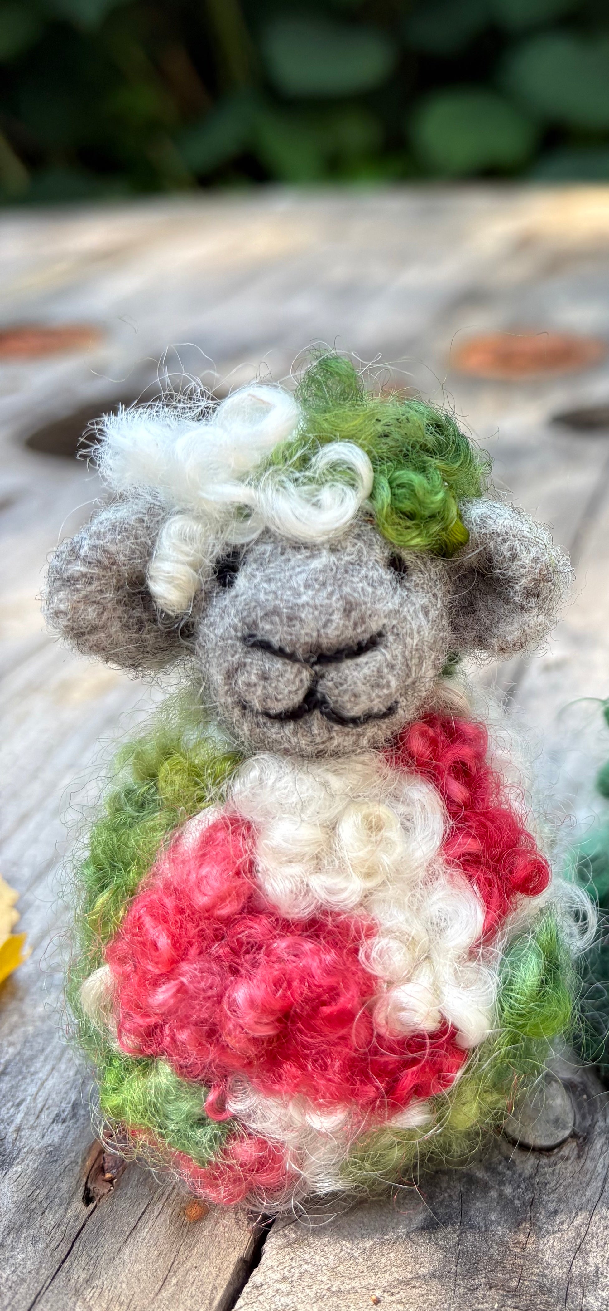 Needle Felted Sheep Ornament