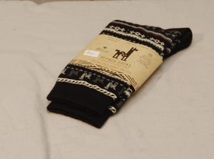 Alpaca Print Socks Black